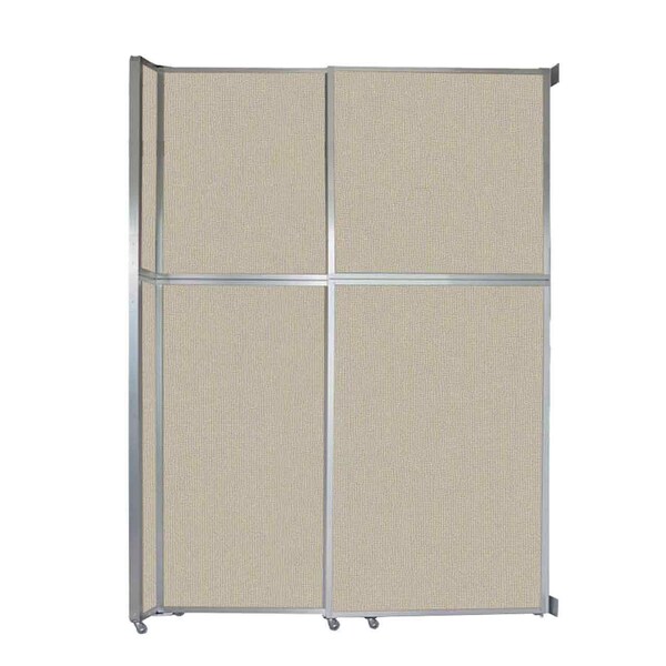 Versare Operable Wall Sliding Room Divider 6'10" x 10'3/4" Sand Fabric